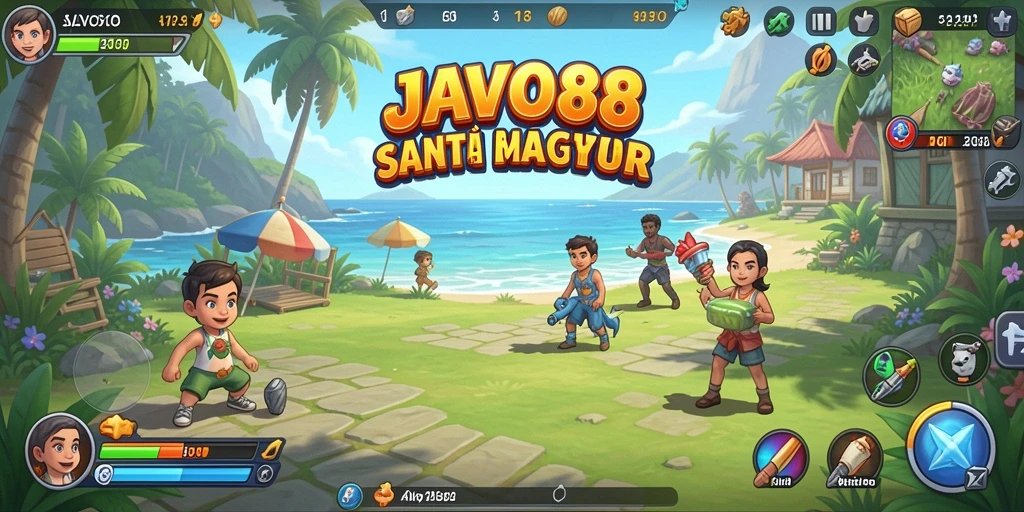 Screenshot utama JAVO88 menampilkan gameplay yang seru dan interaktif.