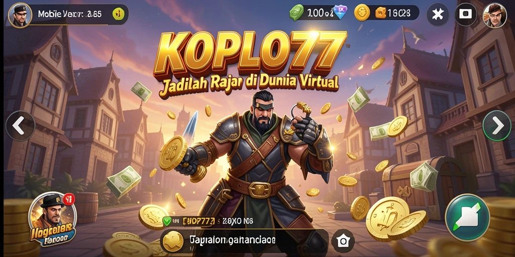 Tampilan gameplay KOPLO77 yang menarik dan interaktif.