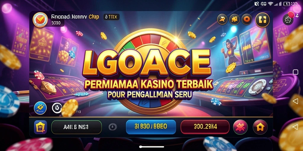Screenshot utama LGOACE menampilkan gameplay Kasino yang menarik dan interaktif.