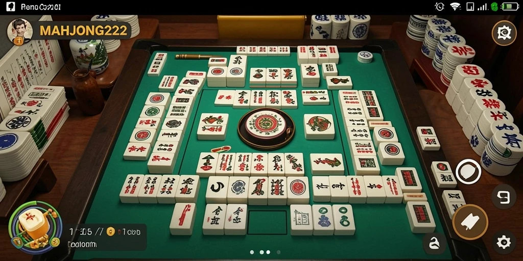 Tampilan gameplay MAHJONG222 dengan strategi menantang dan menarik.