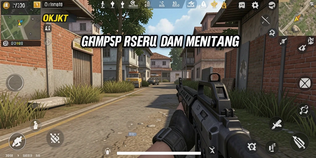 Screenshot utama menampilkan aksi intense dalam game TPS.