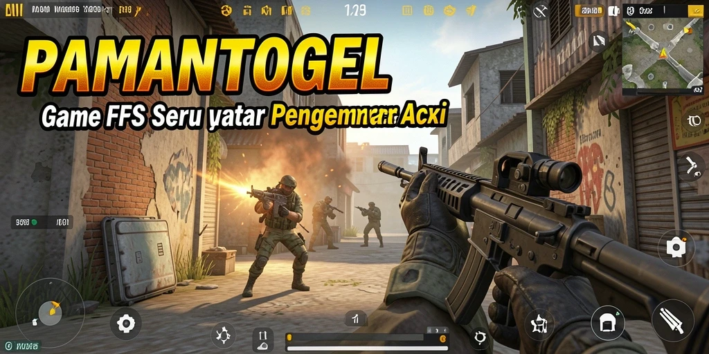 Tampilan gameplay seru dalam PAMANTOGEL dengan aksi tembak-menembak yang mendebarkan.