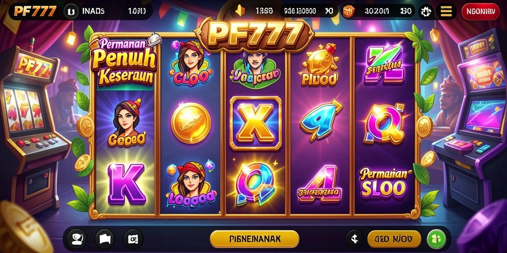 Tampilan gameplay Slot PF777 yang mengasyikkan dan penuh warna.
