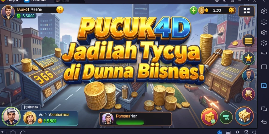 Screenshot gameplay PUCUK4D yang menampilkan pengalaman Tycoon.