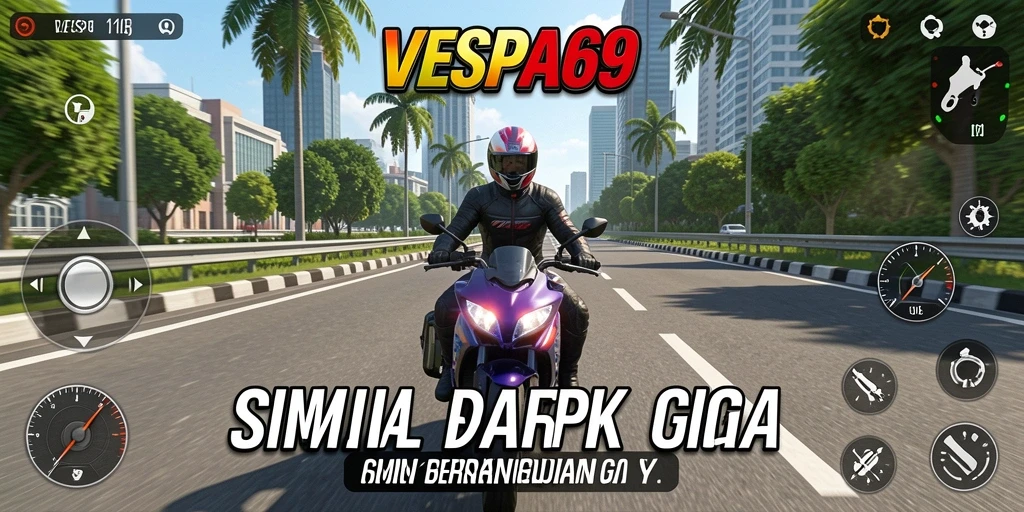 Gameplay VESPA69 yang menarik dan penuh warna.