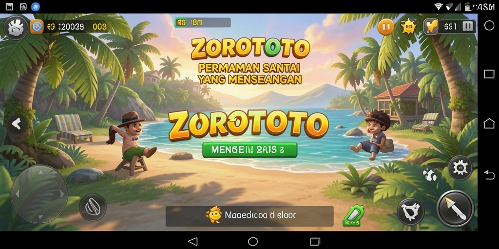 Tampilan gameplay ZOROTOTO yang ceria dan menarik.